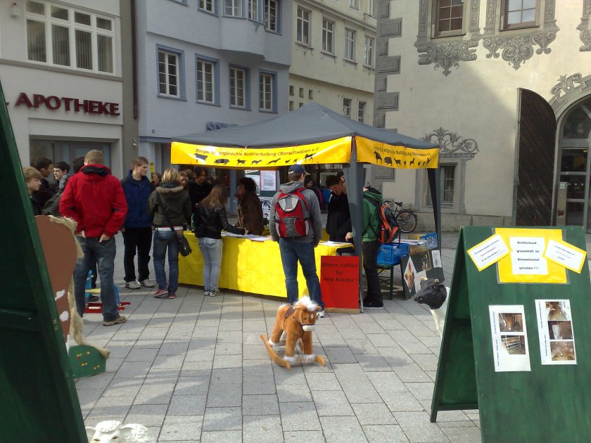 Infostand in Ravensburg
